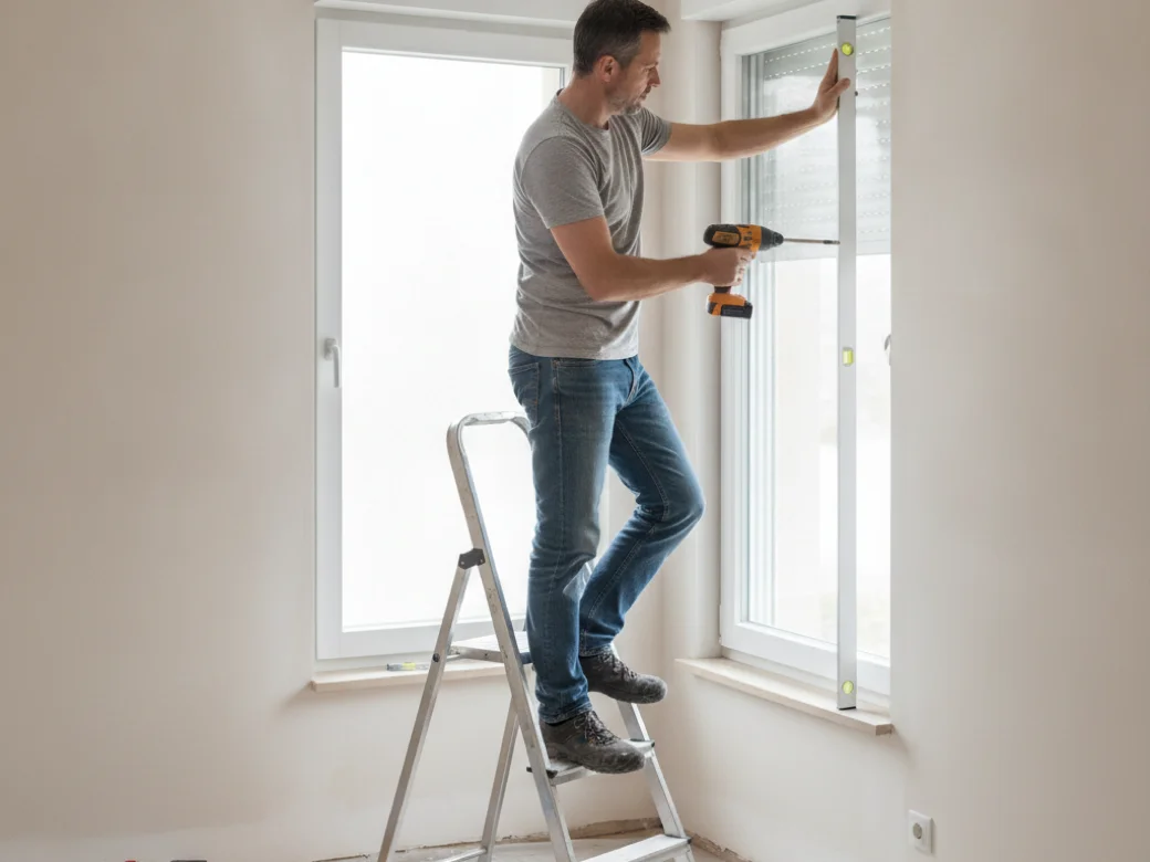 Instalación de una persiana nueva de aluminio en una vivienda de Ripollet